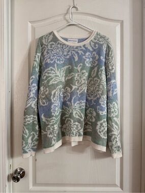Alfred Dunner Pastel Soft Paisley Ombré Sweater Sz XL. JN-116